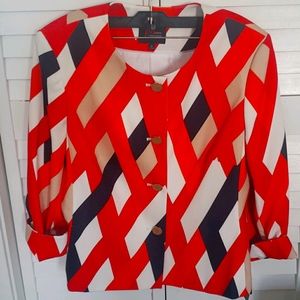 John Meyer's multicolored jacket